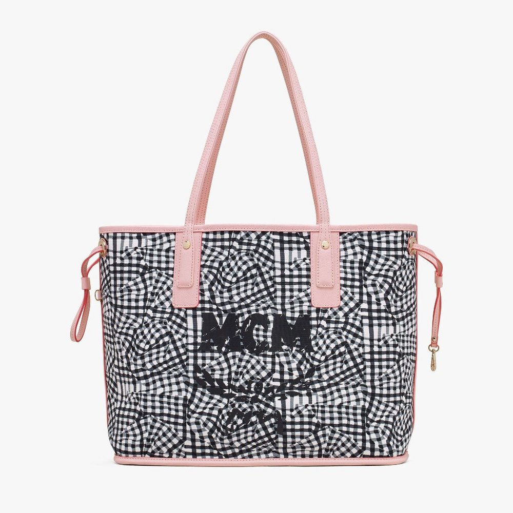 NWT MCM VICETOS POWDER PINK MEDIUM TOTE REVERSIBLE - Picture 3 of 8